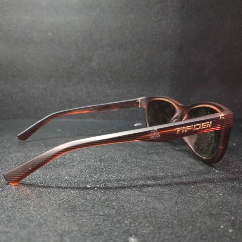 Tifosi Swank Sunglasses, Brown Woodgrain Gold Mirror Lens, Men's Sport Lifestyle